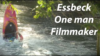 Kayaking in Essbeck one man film making