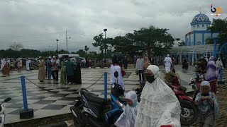 Sholat Idul Fitri di Masjid Agung Nurussalam Gunung Tinggi