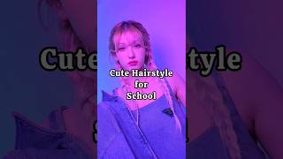 Cute Hairstyle for school (inspired from Somi) 🎀#hairstyletutorial#somi#kpop#speduptiktok#shorts