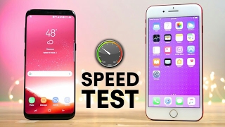 I phone 7 vs Samsung S8 speed test