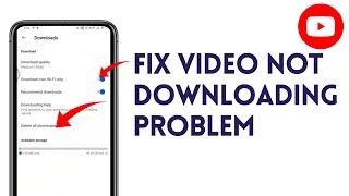 How To Fix Youtube Video Not Downloading Problem | Fix This Video Is Not Downloaded Yet YouTube