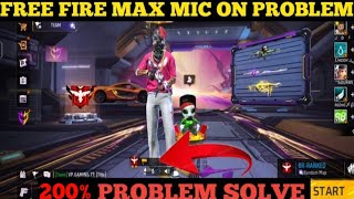 Free Fire Max Mic Problem | Free Fire Max Mic Problem Solution | How To Solved Free Fire Mic Problem