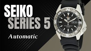 Demonstração Relógio Seiko Series 5 Automatic Black Dial SNZE81J2