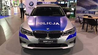 Policyjne oznakowane BMW serii 3 G20 / nowe radiowozy BMW w wersji 320i dla polskiej policji