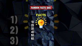 Do You Know These Random Facts ? Facts Quiz 💡