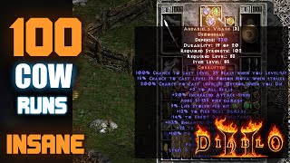 100 Hell Cows BEST Rune Farming in PD2 w/ #Dragondin 🔥#PD2