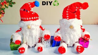 Very Gute!! Christmas decoration idea with toilet paper rolls and yarn Recycle  crafts-Tips & hacks