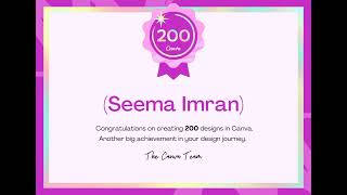 Congratulations Card From Team @canva  😍😍