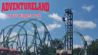 Coaster Vlog #46 Visiting Adventureland, Iowa's Biggest Theme Park