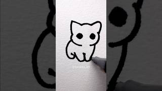 How to Draw Cat😄Kids Videos #youtubeshorts #kidsvideo #cat