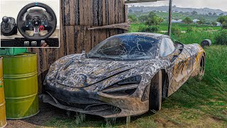 Rebuilding a MCLAREN 720s Spider - ForzaHorizon 5 - Logitech G29 Gameplay