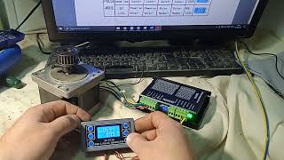 Pulse generator. test stepper motor and driver device (short video)