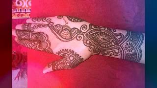 Beautiful arabic henna design for hand