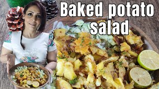 How to Make the Best Baked Potato Salad | bitachef cooking