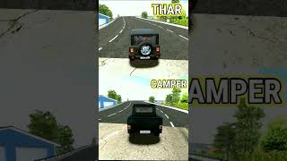 4×4 Thar vs 4×4 Bolero Camper | कोनसी जीतेगी | Race #short #indiancarsimulator #thar#bolerocamper