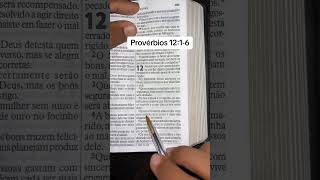 Provérbios 12:1-6 #palavradedeus #palavra #versiculododia #versiculo #shorts