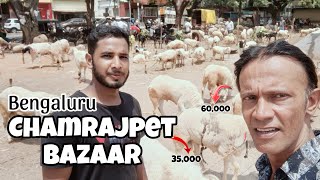 Bangalore chamrajpet goat and sheep 🐏 market bakrid special 2024 full detail price with video