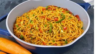 I MADE JOLLOF SPAGHETTI WITHOUT TOMATOES OR TOMATO PASTE | CARROT JOLLOf | NIGERIAN FOOD