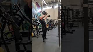 25kg 3x10 Front "raise"