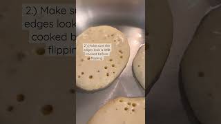 When to flip a pancake ~ make the perfect pancake #sourdoughdiscard #homemadefood #cookfromscratch