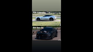 C6 Corvette vs 6th Gen Camaro (mods in desc) #camaro #corvette