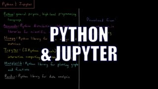 Computational Chemistry 1.5 - Python and Jupyter