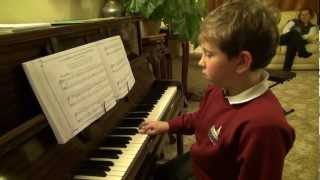 Tosha Playing Piano - Swan Lake, Old Amsterdam, Blue