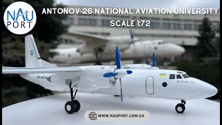 Aircraft Model Antonov 26 An-26 National Aviation University UR-26194 scale 1:72