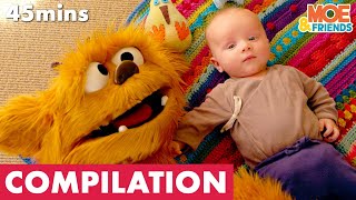 B is for Baby + More | Kids Learn About Taking Care Of Baby | Full Episodes + Songs | Moe & Friends