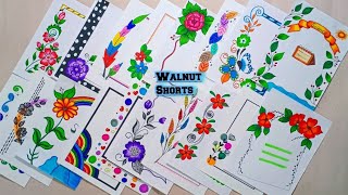 20 BORDER DESIGNS/PROJECT WORK DESIGNS/PAPER/ASSIGNMENT FRONT PAGE DESIGNS FOR SCHOOL PROJECT