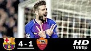 Barcelona vs Roma 4-1 All Goals & Highlights 04/04/2018 HD