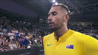 Nick Kyrgios em lágrimas