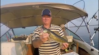 Fishing Lake Huron on the "Dock Knocker"