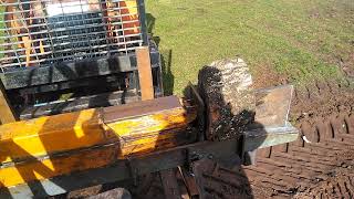 Home made log splitter