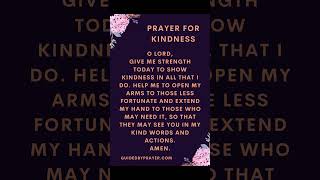 Prayer for Kindness