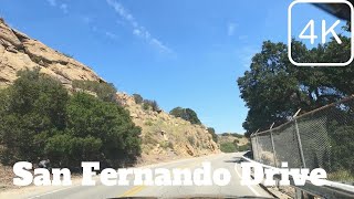 [4K] San Fernando CA Roads - Driving CA San Fernando Area