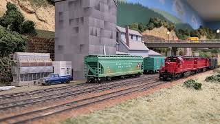 HO scale CGW transfer running in my layout