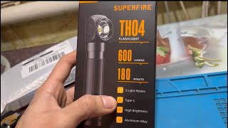 Фонарик налобный распаковка aliexpres superfire th04 18650