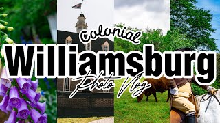 Colonial Williamsburg photography vlog