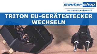 Installation -Triton EU-Gerätestecker | sautershop