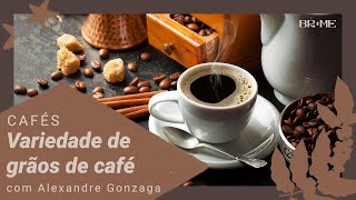 Variedade de grãos de café