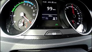 Volkswagen Golf 7 GTE 204 HP 0-100 km/h acceleration