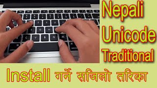 Install nepali unicode traditional in computer