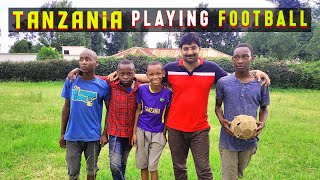 Playing Football in Tanzania with Moshi Villagers children || बच्चों के साथ फुटबॉल खेल के अच्छा लगा