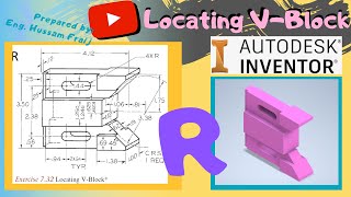 #Autodesk Inventor R Locating V Block - اوتوديسك انفينتور