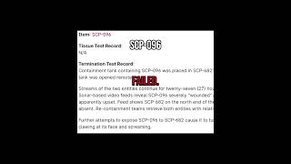 MISSION: Kill SCP-682. | there are more tests but whatever- | #edit #shorts