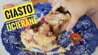 Moje ciasto ucierane z TRUSKAWKAMI na lato!