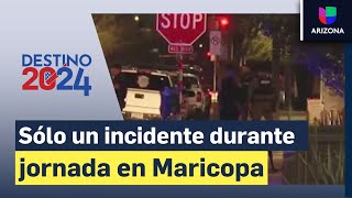 Jornada tranquila a excepción de un incidente en el Departamento de Elecciones en Maricopa