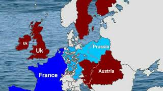 Alternate Napoleonic wars: French Victory (Map Animation)