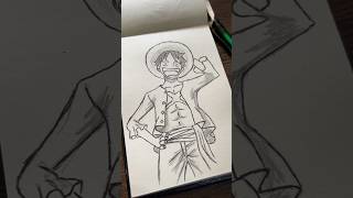 Drawing Luffy 🥰✨|| one piece || anime drawing || #drawing #anime #shorts #sketch #art